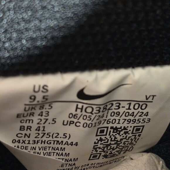 Nike Air Force 1 07 Basketball Hangtag White Black Blue HQ3823-100 Men\'s 9.5 main image 7